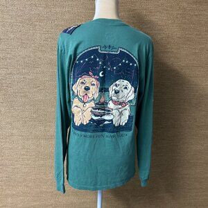 Lily Grace T-Shirt Women's Small Green 'Life's S'more Fun With You'